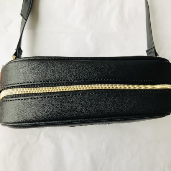 Juicy Couture Heritage Crossbody Licorice Embroidered Logo BLACK - Picture 3 of 6